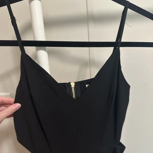 Gianni Bini Black Straight Leg Sleeveless Jumpsuit with cut outs size small - Picture 5 of 9